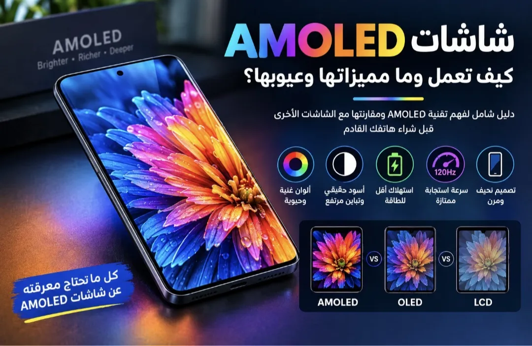 ماهي شاشات اموليد وكيف تعمل